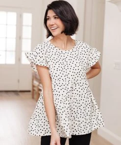 Ave Shops Dreamy Look Top In White | Women's Short Sleeve Tops 19 Ave Shops Dreamy Look Top In White