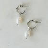 Ave Shops Drops Of Pearl Earrings In Silver - Elegant Jewelry for Women 2 Ave Shops Drops Of Pearl Earrings In Silver