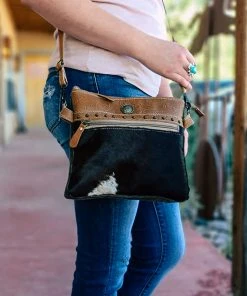Myra Duo Canvas & Hair On Cowhide Crossbody