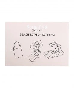 Wfs New Arrivals 2-in-1 Blue Aztec Foldable Tote/Beach Towel