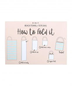 Wfs New Arrivals 2-in-1 Blue Aztec Foldable Tote/Beach Towel