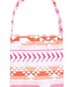 Wfs New Arrivals 2-in-1 Coral Aztec Foldable Tote/Beach Towel