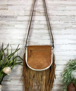 American Darling Efflorescent Floral & Cowhide Crossbody