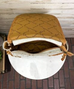 American Darling Efflorescent Floral & Cowhide Crossbody