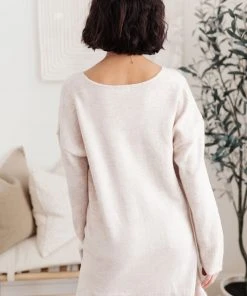 Ave Shops Clothing Effortless Sweater In Light Pink