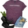 The Cinchy Cowgirl Eggplant Horse Hoarder Graphic Short Sleeve Tee