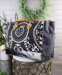 Sixtease Handbags & Wallets Elina Vintage Cowhide Weekender Bag