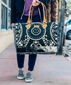 Sixtease Handbags & Wallets Elina Vintage Cowhide Weekender Bag