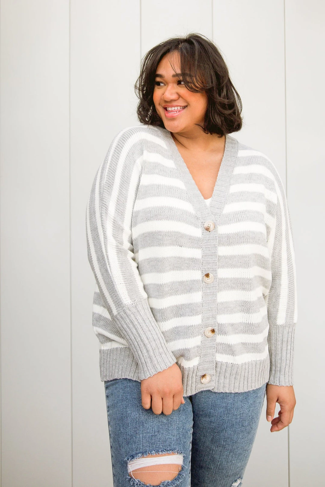 Ave Shops Women's Elle Modern Classic Knit Cardigan - Stylish Outerwear for All Seasons 5 Ave Shops Clothing Elle Modern Classic Knit Cardigan