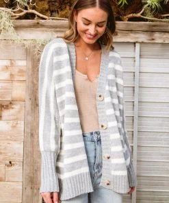 Ave Shops Women's Elle Modern Classic Knit Cardigan - Stylish Outerwear for All Seasons 27 Ave Shops Clothing Elle Modern Classic Knit Cardigan