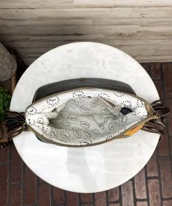 Myra Embellished Multi Color Aztec Crossbody