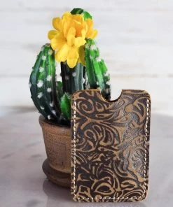 Bbags Embossed Leather Card Holder