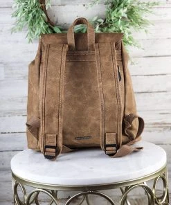 Montana West Embroidered Aztec Brown Backpack