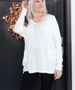 Ave Shops Emi Pocket Sweater