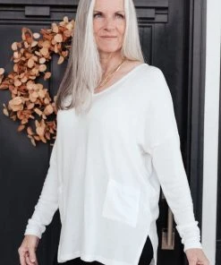 Ave Shops Emi Pocket Sweater