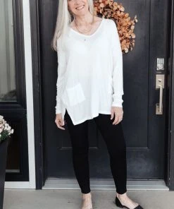 Ave Shops Emi Pocket Sweater