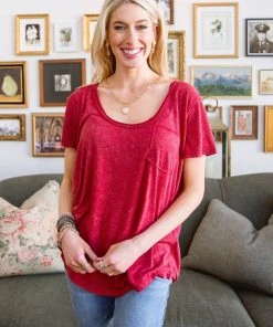 Ave Shops Enjoy The Day Tee In Red