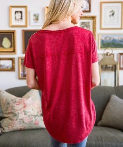 Ave Shops Enjoy The Day Tee In Red