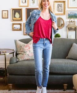 Ave Shops Enjoy The Day Tee In Red