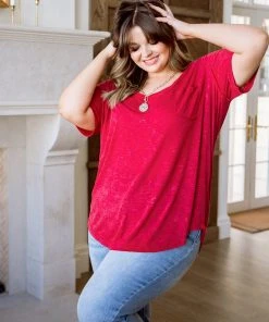 Ave Shops Enjoy The Day Tee In Red