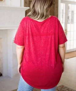 Ave Shops Enjoy The Day Tee In Red