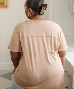 Ave Shops Enjoy The Day Tee In Tan Clothing