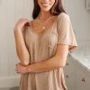 Ave Shops Enjoy The Day Tee In Tan Clothing
