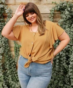 Ave Shops Envy Me Taupe Short Sleeve Top - Stylish & Comfortable Tops & Blouses 23 Ave Shops Envy Me Top In Taupe Clothing