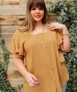 Ave Shops Envy Me Taupe Short Sleeve Top - Stylish & Comfortable Tops & Blouses 35 Ave Shops Envy Me Top In Taupe Clothing