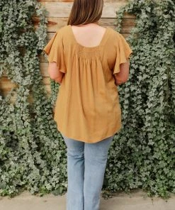 Ave Shops Envy Me Taupe Short Sleeve Top - Stylish & Comfortable Tops & Blouses 33 Ave Shops Envy Me Top In Taupe Clothing