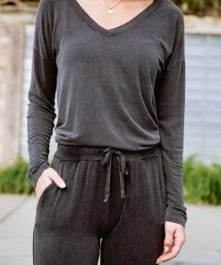 Ave Shops Essential Lounge Joggers In Black Lava