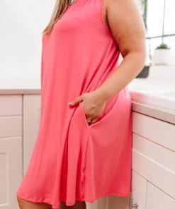 Ave Shops Exact Moment Dress In Coral