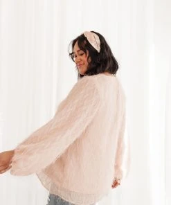 Ave Shops Express Yourself Long Sleeve Top in Peach | Soft & Stylish Tops & Blouses 40 Ave Shops Express Yourself Top In Peach