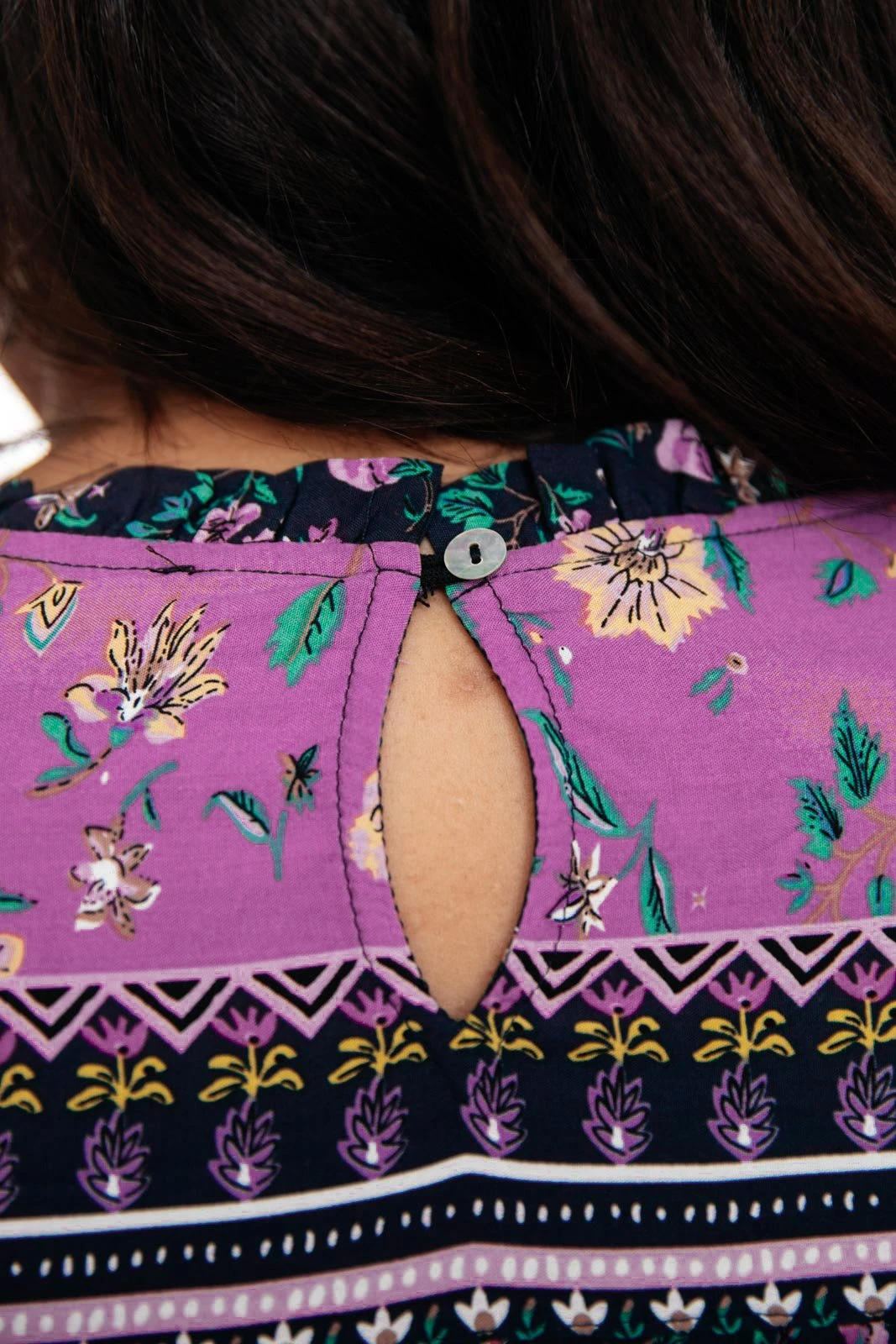 Ave Shops Women's Exquisite Beauty Floral Long Sleeve Blouse - Elegant Tops & Blouses 9 Ave Shops Long Sleeve Tops Exquisite Beauty Floral Blouse