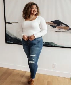 Ave Shops Feelin Warm Patch Jeans