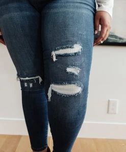 Ave Shops Feelin Warm Patch Jeans