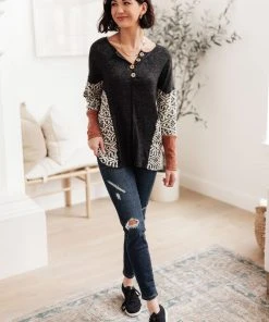 Ave Shops Feelin' Great Black Long Sleeve Top - Soft & Stylish Women's Tops 25 Ave Shops Feelin' Great Top In Black