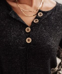 Ave Shops Feelin' Great Black Long Sleeve Top - Soft & Stylish Women's Tops 23 Ave Shops Feelin' Great Top In Black