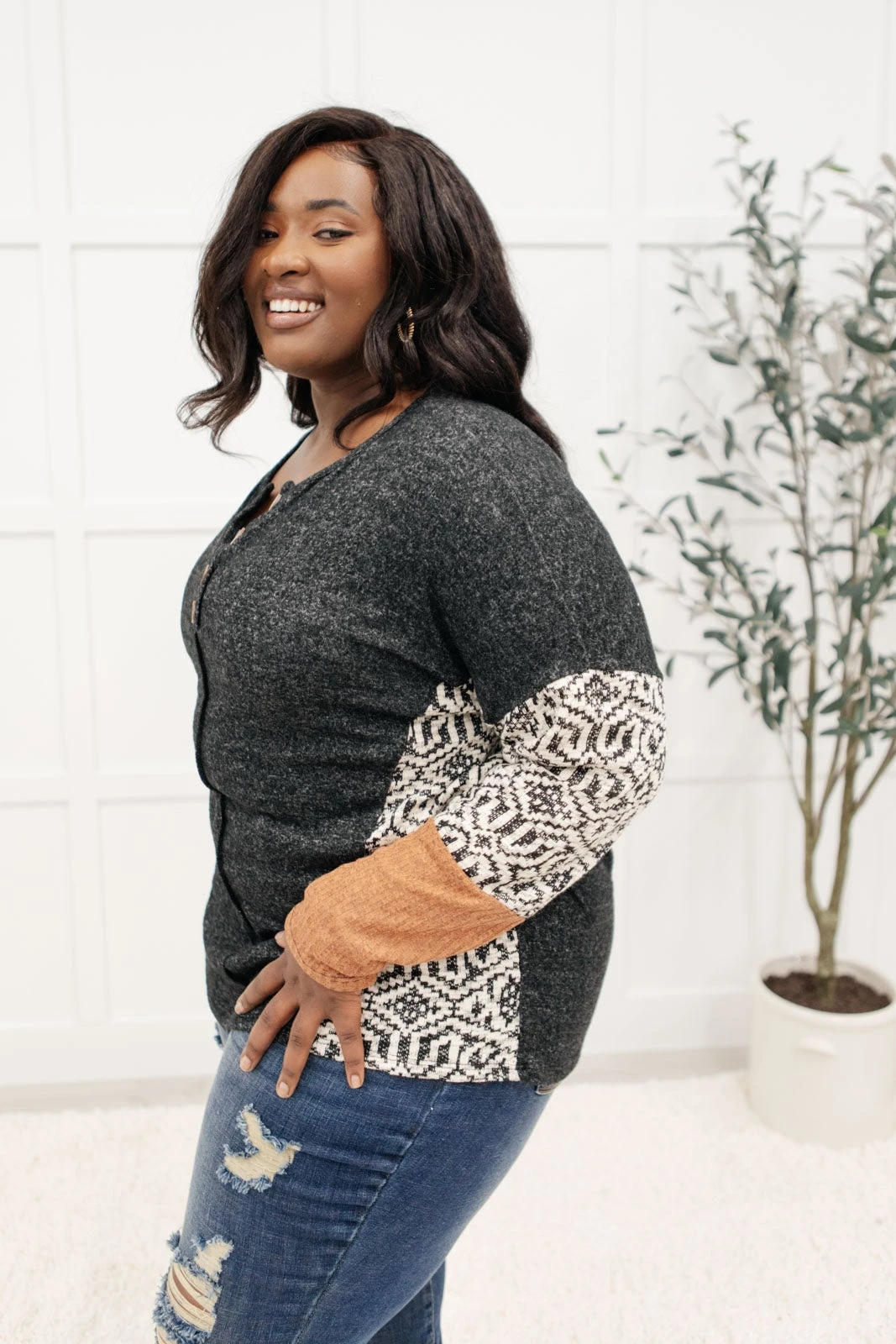 Ave Shops Feelin' Great Black Long Sleeve Top - Soft & Stylish Women's Tops 10 Ave Shops Feelin' Great Top In Black