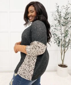 Ave Shops Feelin' Great Black Long Sleeve Top - Soft & Stylish Women's Tops 26 Ave Shops Feelin' Great Top In Black