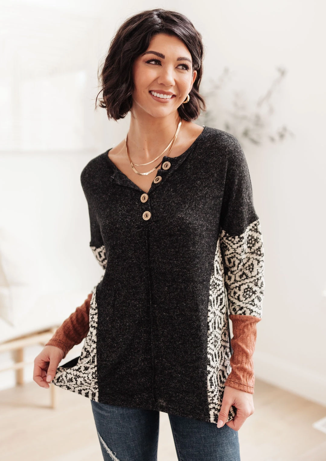 Ave Shops Feelin' Great Black Long Sleeve Top - Soft & Stylish Women's Tops 3 Ave Shops Feelin' Great Top In Black