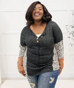 Ave Shops Feelin' Great Black Long Sleeve Top - Soft & Stylish Women's Tops 24 Ave Shops Feelin' Great Top In Black