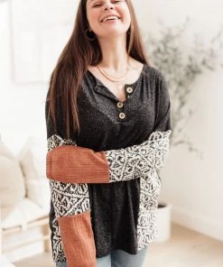 Ave Shops Feelin' Great Black Long Sleeve Top - Soft & Stylish Women's Tops 35 Ave Shops Feelin' Great Top In Black