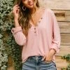 Ave Shops Feeling Cozy Long Sleeve Top - Soft Pink Blouse for Women 1 Ave Shops Clothing Feeling Cozy Top In Pink