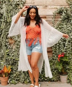 Ave Shops Festival Fringe Tank In Orange