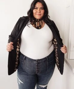 Ave Shops Fierce And Chic Blazer In Black Clothing