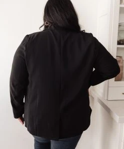 Ave Shops Fierce And Chic Blazer In Black Clothing