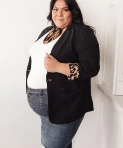 Ave Shops Fierce And Chic Blazer In Black Clothing