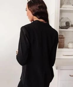 Ave Shops Fierce And Chic Blazer In Black Clothing