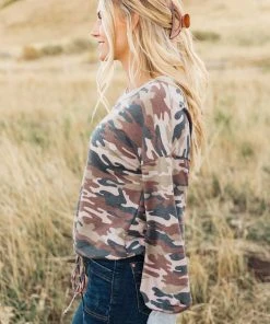 Ave Shops Find Me In The Woods Top Long Sleeve Tops